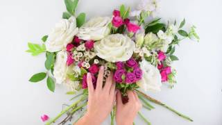 EASY DIY Organic Bridal Bouquet by Flower Moxie SUPER FAST TUTORIAL [upl. by Ocsirf]