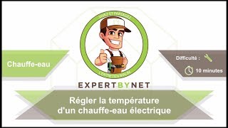 Comment régler la température dun chauffe eau électrique  Tutoriel [upl. by Marybelle534]