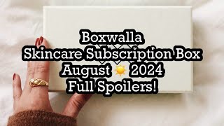 Boxwalla Skincare Subscription Box August ☀️ 2024 Full Spoilers Votary  BeautyAmaB [upl. by Ehav]