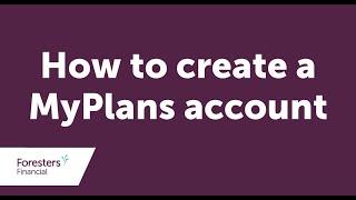 How to activate MyPlans [upl. by Mackey555]