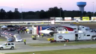 Rich Vogler Classic  Huge Crash at the Start of the USAC Midget Feature [upl. by Ociredef281]