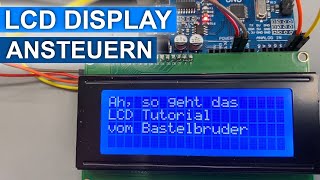 LCD Display ansteuern mein kleines Tutorial [upl. by Ehr]