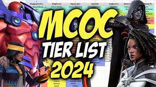 MCOC Tier List  Best Champions In Marvel Contest Of Champions  2024 [upl. by Rubma]