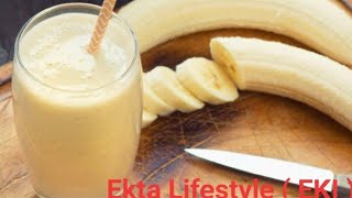 banana milkshake banane ki recipe  Banana Smoothie [upl. by Henley]