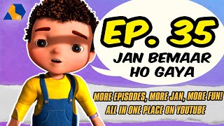 Jan Cartoon in Urdu  Jan Bemaar Ho Gaya  Official Cartoon Remastered  S01 E35 [upl. by Nasho]