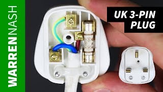 How to change a Plug UK 3pin  Rewire amp Earthing  Easy DIY by Warren Nash [upl. by Drud]