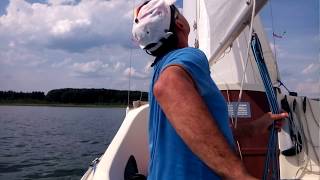 Segeln bei schönsten Wetter auf dem Geierswalder See zwischen Senftenberg und Hoyerswerda [upl. by Innek]