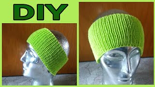 Einfaches Stirnband stricken • DIY  Julebuergerfee [upl. by Lasley]