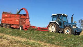 Old School Silage In Ireland  First Cut 2018 [upl. by Atteugram]