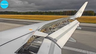 Lufthansa A320200SL quotPefect WingViewquot Landing in Frankfurt [upl. by Onirotciv249]