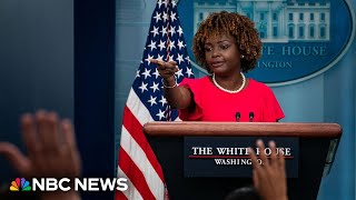 WATCH White House holds press briefing  NBC News [upl. by Nywrad]