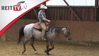 Westernreiten  Spin Sliding Stop und Rollback [upl. by Orodoet]