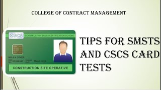 Tips For SMSTS and CSCS Card Tests [upl. by Ytsirhk303]