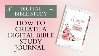 How to Create a Digital Bible Study Journal in Canva [upl. by Yddeg]