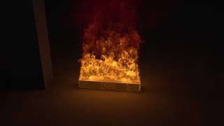 Cinema4D Fire TurbulenceFD Advanced Render [upl. by Llenil]