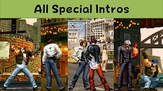 The King Of Fighters  All Special Intros 96  2003 [upl. by Galligan]