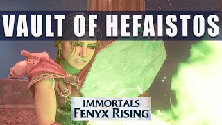 Immortals Fenyx Rising Vault of Hephaistos walkthrough guide  Coal puzzles and boss fight [upl. by Ettelloc]