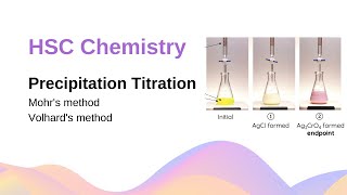 Precipitation Titration Mohrs amp Volhards Method  HSC Chemistry [upl. by Mazel]