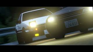 Initial D AE86 vs R32 BLENDER CINEMATIC [upl. by Anerual]