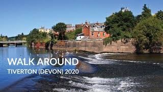 A Walk Around Tiverton 2020  Mid Devon England  GoPro Hero 8 4K [upl. by Soirtemed]