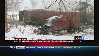 193vehicle pileup on I94 1 confirmed fatality [upl. by Mikkanen327]