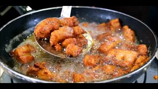 Como hacer Chicharrones de Cerdo en casa y Truco para que no salten Receta de Chicharrón de Puerco [upl. by Ahsinnod672]