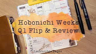 Hobonichi Weeks Q1 Flip amp Review [upl. by Amlez]