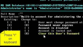 How to crack Windows XP password using HBCD 98 [upl. by Novelc261]