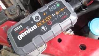 REAL CUSTOMER Test amp Review of Noco Genius Boost GB40 Battery Jump Starter [upl. by Euqinehs]