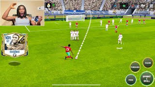 101 Rated Eusebio Long Distance FreeKick is BROKEN  FC MOBILE [upl. by Dov]