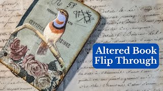 Altered Book Flip Through My Latest Altered Book Cover to Cover [upl. by Gwenora578]