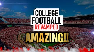 COLLEGE FOOTBALL REVAMPED IS AMAZING PC GAMEPLAY 4K 60FPS Updated Uniforms and more [upl. by Moersch]