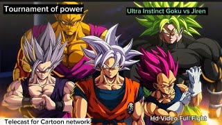 Goku vs Jiren Full Fight Fullpower HD Video   Goku Ultra Instinct  Jiren ✓✓ [upl. by Falkner]