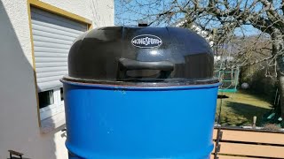 Grilltonne Räuchertonne selber bauenBarrel Smoker [upl. by Anerhs]