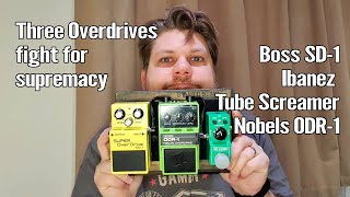 3 Overdrives which is best SD1 vs ODR1 vs Tube Screamer [upl. by Coretta]