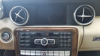 How to Remove Radio  Navigation Mercedes SLK350 2014 for Repair [upl. by Mcnully]