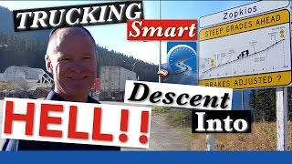 The Downhill Descent on Canadas Coquihalla Highway  Air Brake Smart [upl. by Anoiek80]