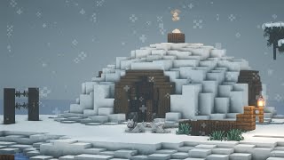 Minecraft  How to Build an Igloo  Winter Cabin  Part 1 [upl. by Lula]