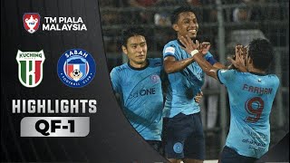 Kuching City FC 01 Sabah FC  TM Piala Malaysia 2022 Highlights [upl. by Ellehcer179]