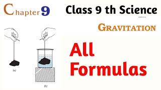 Gravitation Formula Class 9 th Science Chapter 9 Explanation [upl. by Orapma]