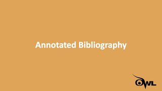 What is an Annotated Bibliography [upl. by Paz]