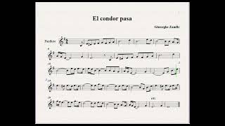 El condor pasa  music sheet panflute  violin [upl. by Albion]