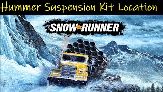 SnowRunner • Hummer H2 Raised Suspension Kit Location [upl. by Ahsinuq]