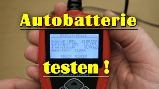 Autobatterie testen  Batterietester selber bauen [upl. by Olecram444]