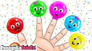 Finger Family Song With Lollipop  Fun Kids Songs By Hooplakidz [upl. by Eitsud]