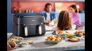 The smarter Philips dual Airfryer from 3 component meals to fries [upl. by Frankel]