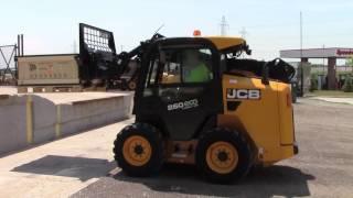 JCB Drop Forks on Skid Steer Loader [upl. by Hpeseoj]