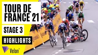 Tour de France 2021 Stage 3 Highlights [upl. by Ecirtael]