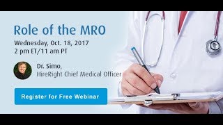 What is the role of a Medical Review Officer MRO [upl. by Derzon]