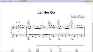 Passenger  Let Her Go Piano Sheet Music Teaser [upl. by Aihtebat717]